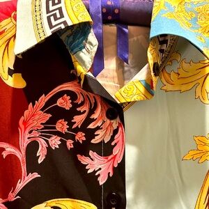 Designer Versace collection style dress. Colorful, gorgeous, Large, brand new.